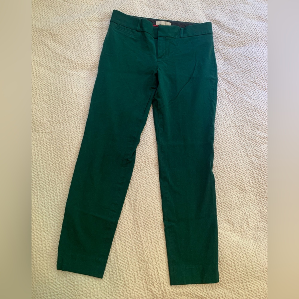 Banana Republic Sloan Fit pants, size 4 in hunter green